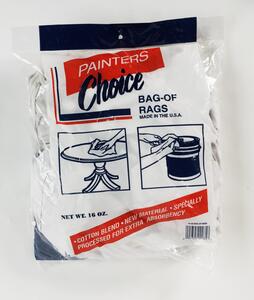 640-16 WHITE KNIT RAGS 1 LB BAG